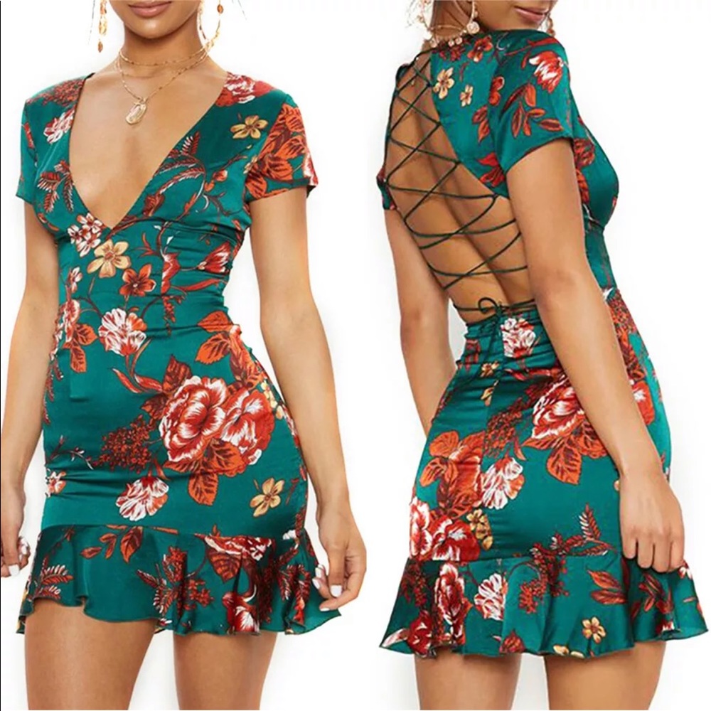 🌹COMING SOON!! Floral Body-con Mini Dress